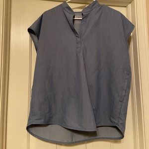 FIGS Rafaela top heathered indigo M
